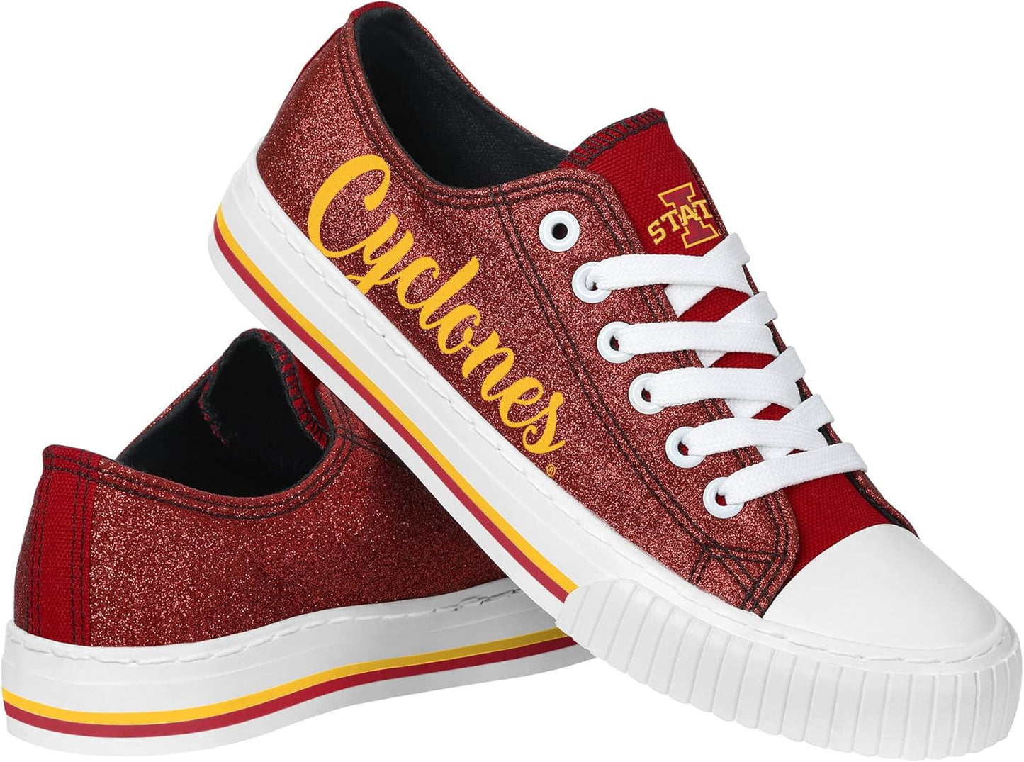 FOCO Women's NCAA College Team Logo Fashion Low Top Sneakers