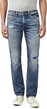Buffalo David Bitton Men's Straight Six Jeans for Stylish Comfort