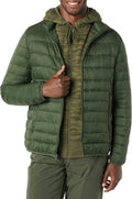 Men's Packable Lightweight Water-Resistant Puffer Jacket (Style GPF6)