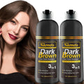 Dark Brown Hair Dye Shampoo 400ml - Quick 100% Grey Coverage