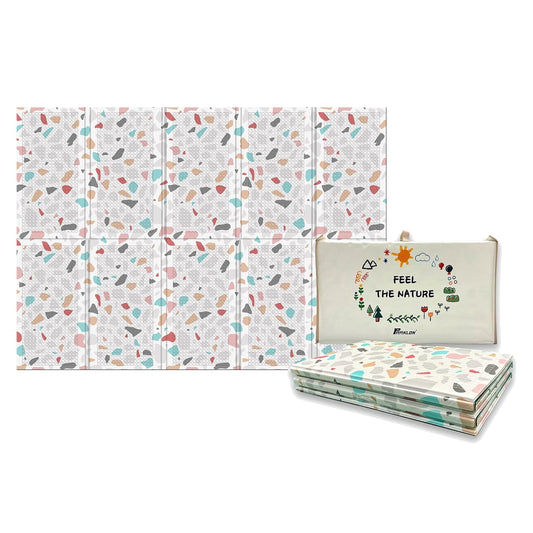 Baby Foldable Play Mat for Baby - Perfect Tummy Time Mat