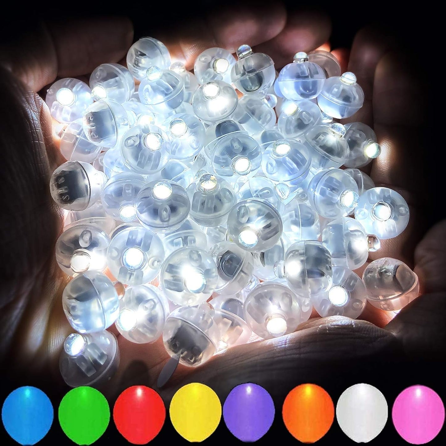 200pcs White LED Balloon Light for Party and Wedding Decor