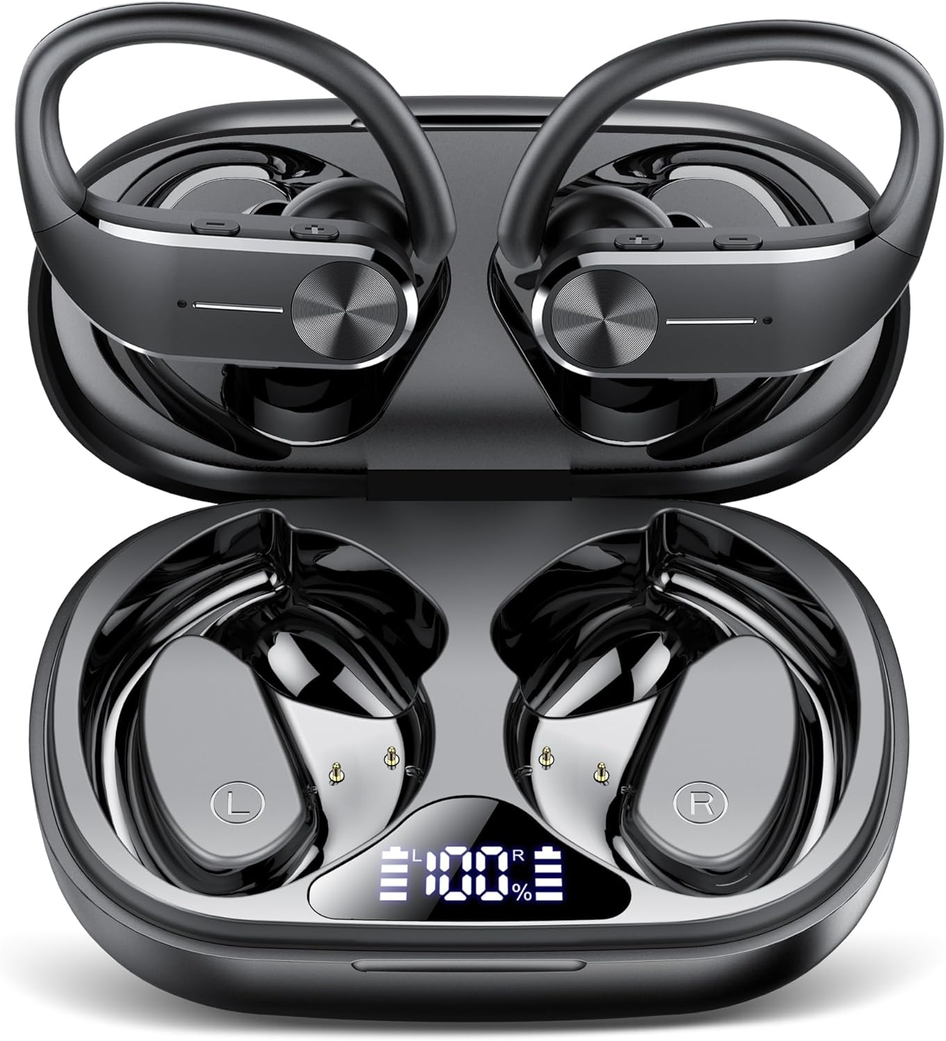 2024 Wireless Sports Earbuds: 58H Playtime & IP8 Waterproof!