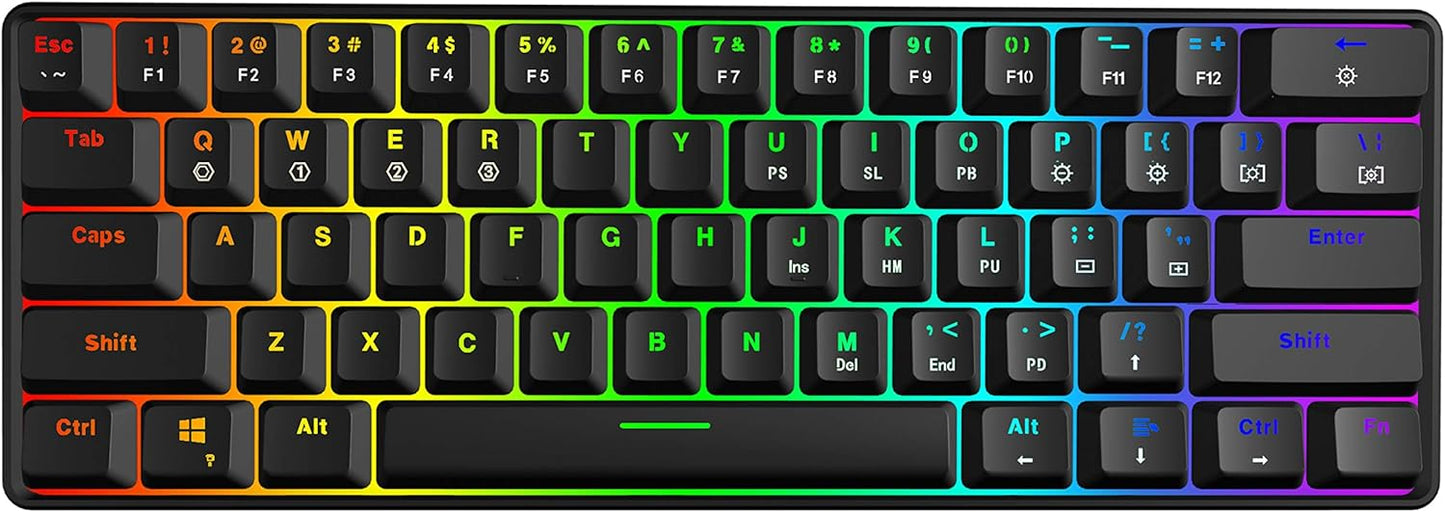 SKYLOONG GK61 60% Mechanical Keyboard with RGB Backlit Features