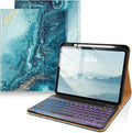 iPad 11th/10th Gen Keyboard Case with 7-Color Backlit Keyboard - Sandy