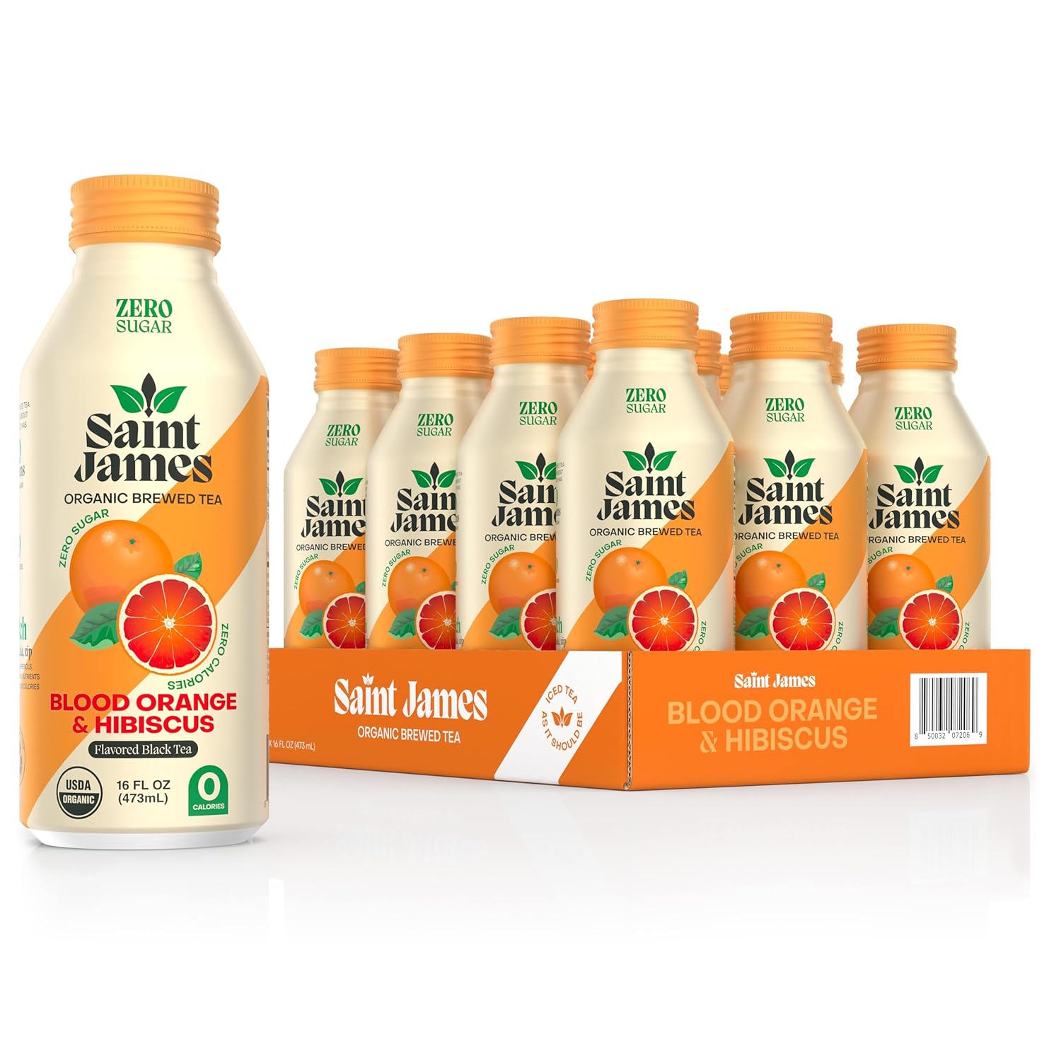 Saint James Iced Tea - Organic Black Tea with Blood Orange Flavor