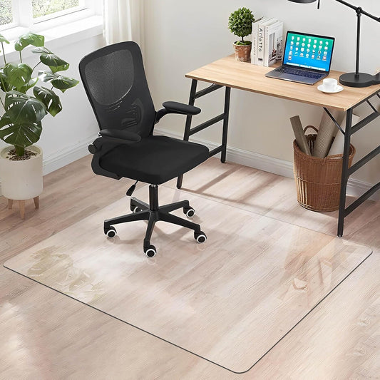 Crystal Clear Office Chair Mat for Hardwood Floors, 60 x 46 in