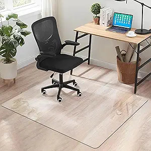Crystal Clear Office Chair Mat for Hardwood Floor Protection