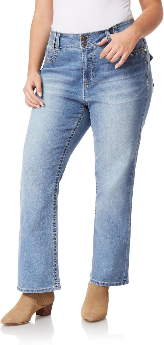 Luscious Curvy Bootcut Jeans for Women - Size Inclusive Fit
