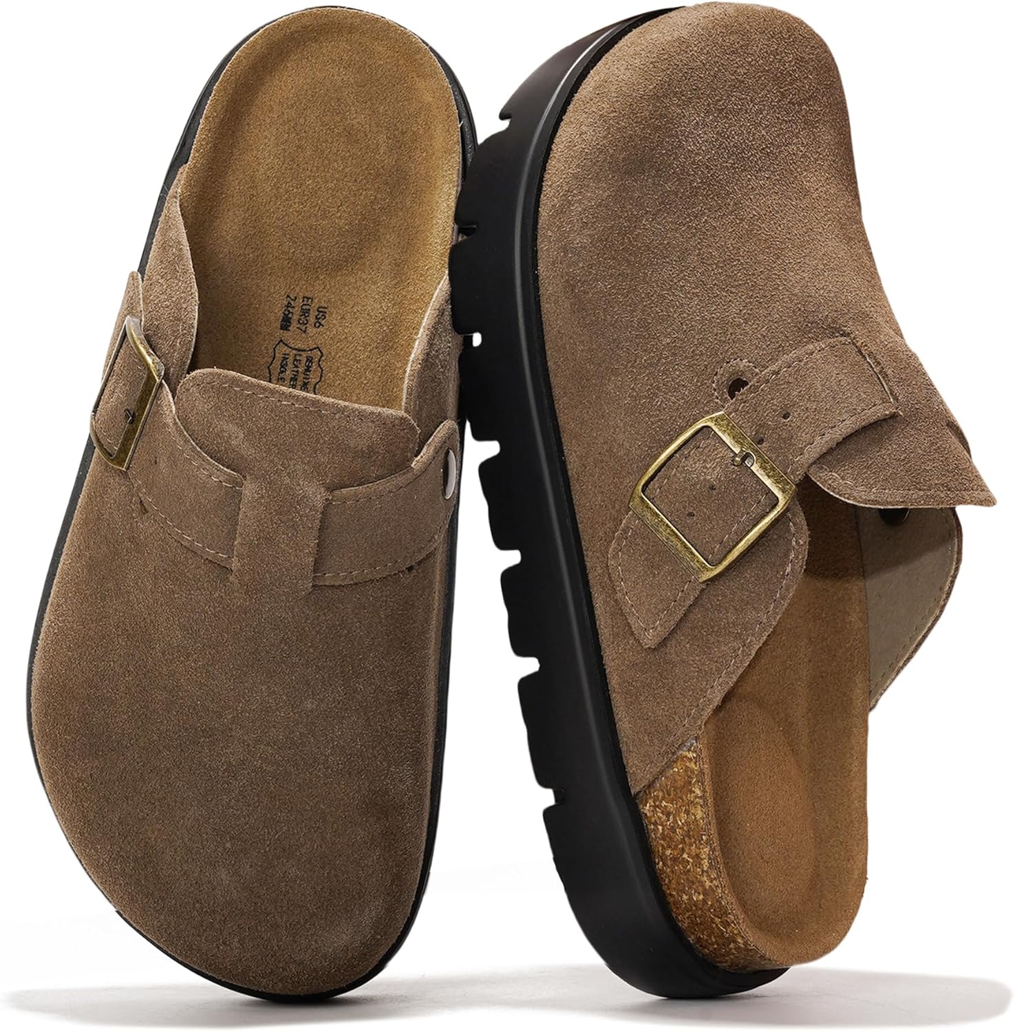 Project Cloud Genuine Leather Platform Clogs for Women 2025