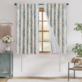 Blackout Linen Blend Curtain Floral 63 in Panels - Farmhouse Style