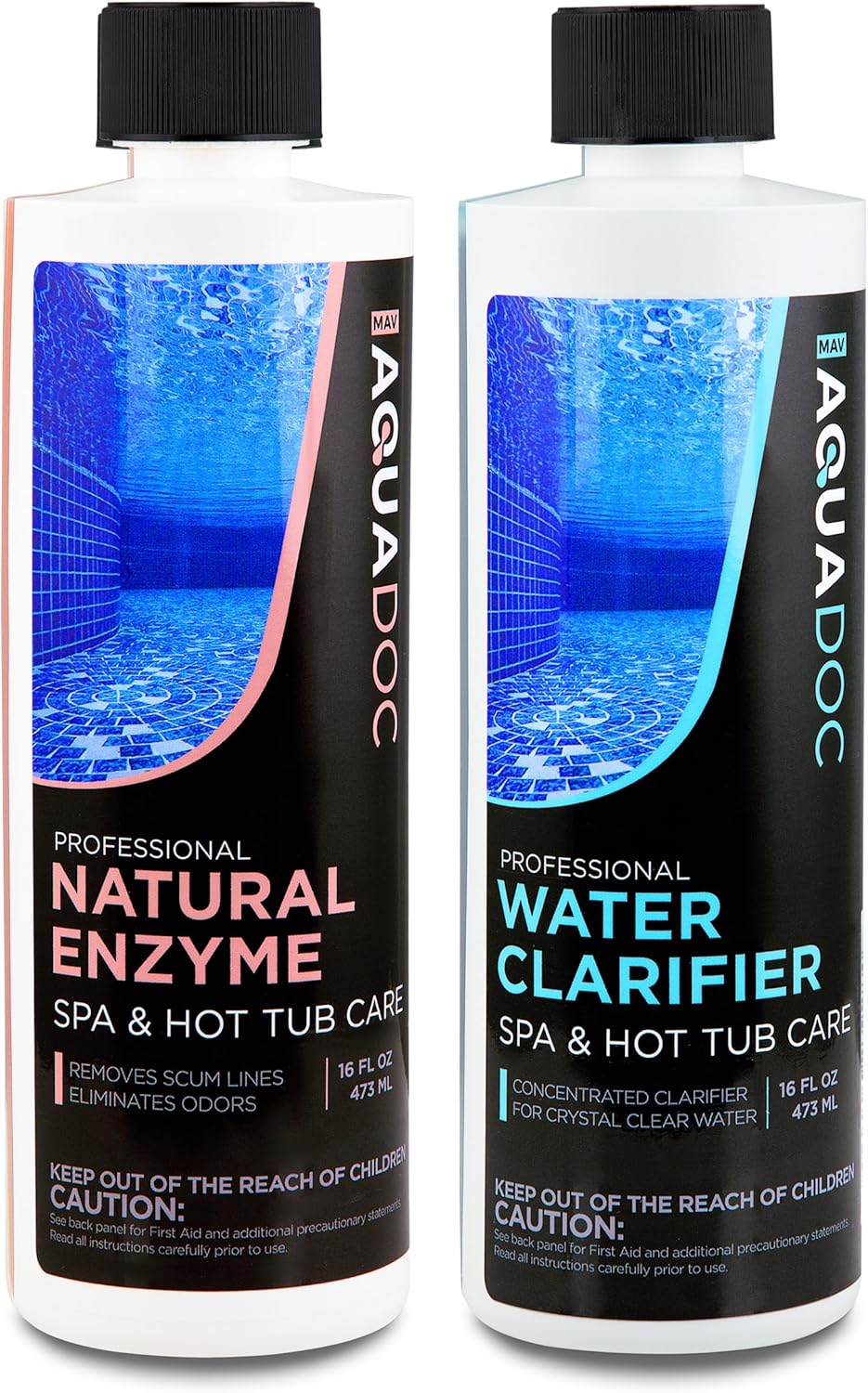 AquaDoc Spa Enzyme and Clarifier Bundle for Hot Tubs Care