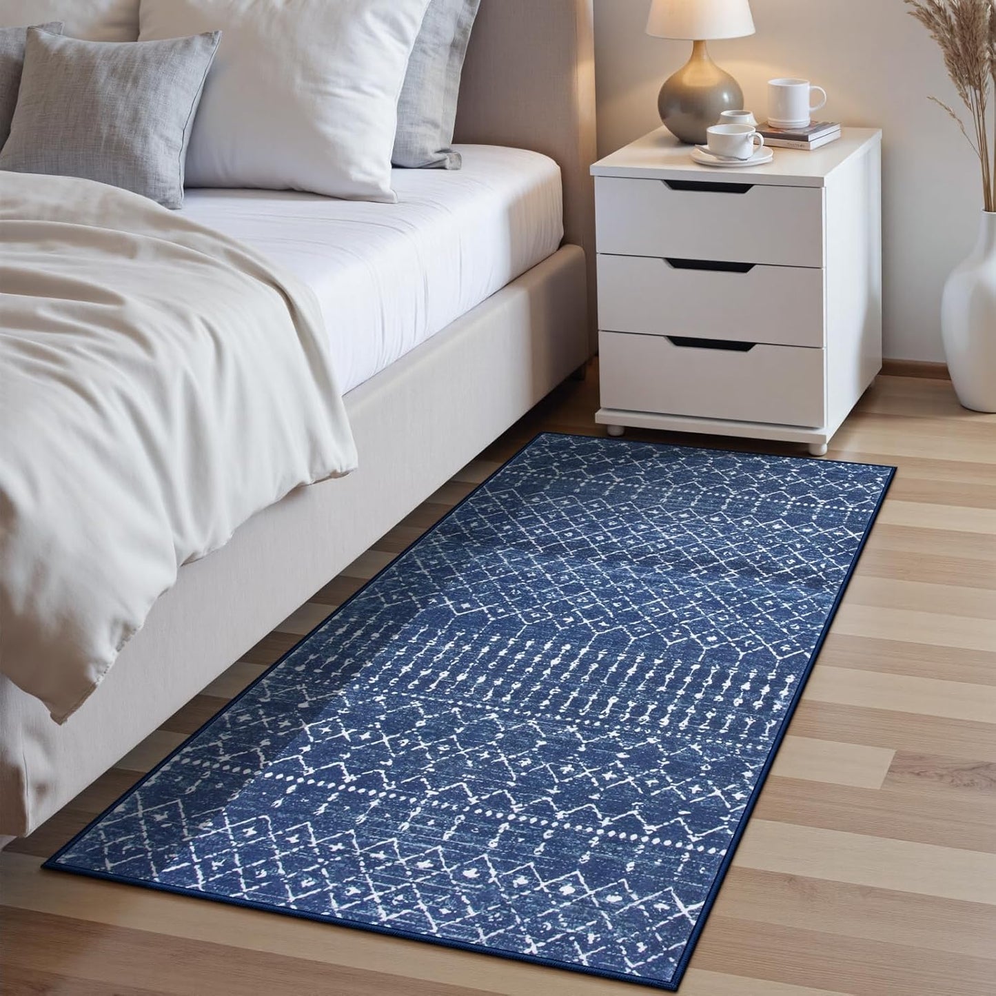 Beeiva Moroccan Runner Rug 2x5 - Soft Non Slip Hallway Carpet