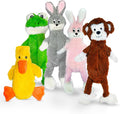 Flat NO Stuffing NO Squeak Plush Dog Toys 21in Bundle 2 - Quiet