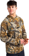 Realtree Men's Ultra-Soft Camo Hoodie Shirt - Lightweight UV