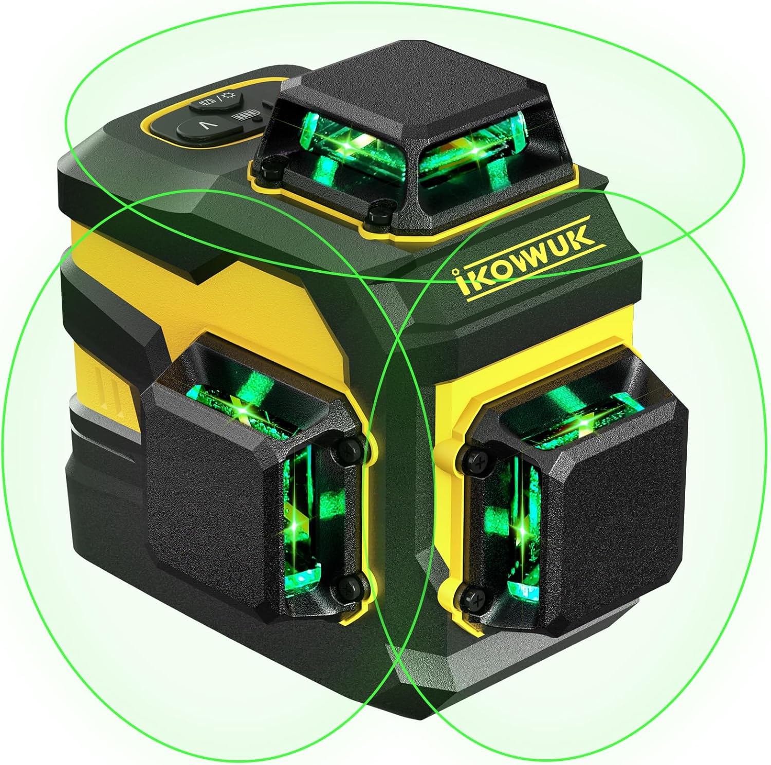 IKOVWUK Laser Level with 12 Green Lasers for Precision Work