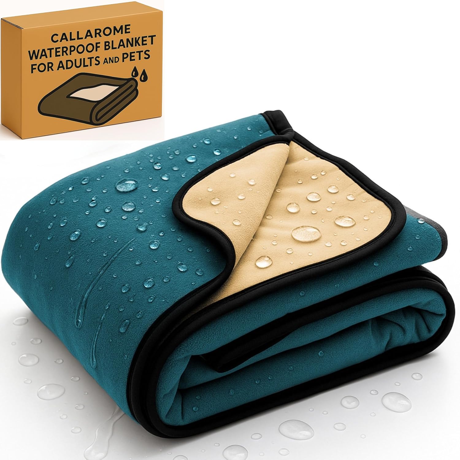 Waterproof Blanket Large Soft Cozy Throw for Pets and Kids