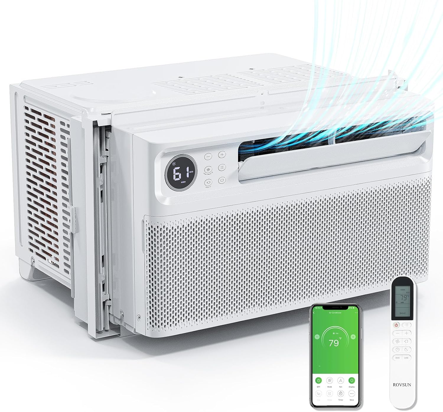 Bonnlo 8000 BTU Wifi Window AC - Cool with Ease!