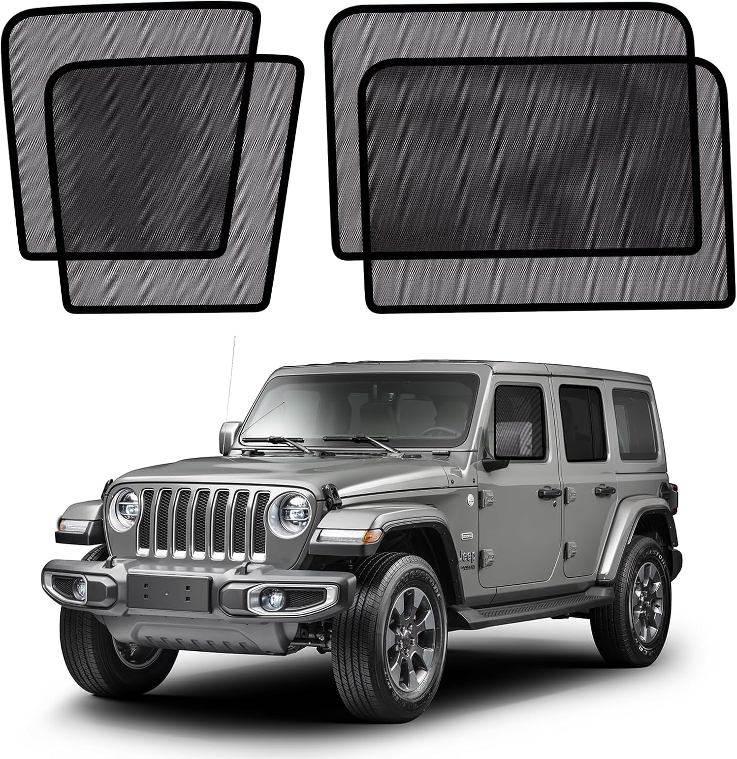 XCBYT Car Window Shades for 2019-Present Wrangler Comfort