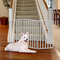 Foldable 3-Panel Pet Gate for Indoor Dog Safety and Home Use