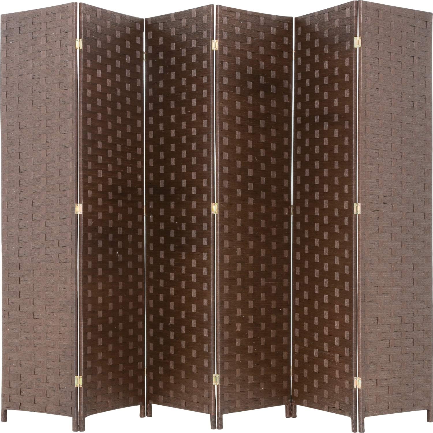 Room Divider Wood Screen 6 Panel Folding Partition for Home