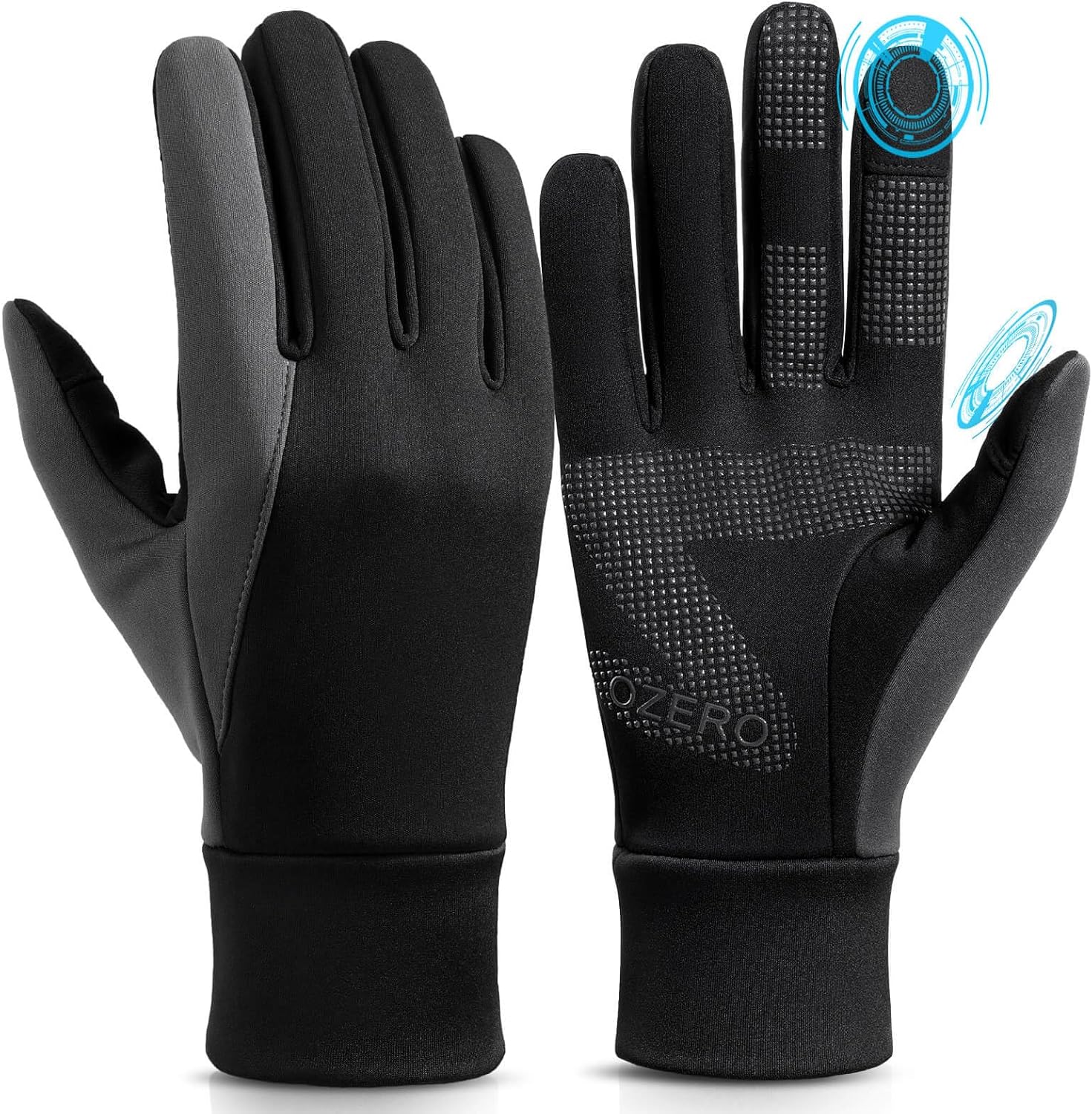 OZERO Men's Winter Touchscreen Gloves: Warm Windproof Technology