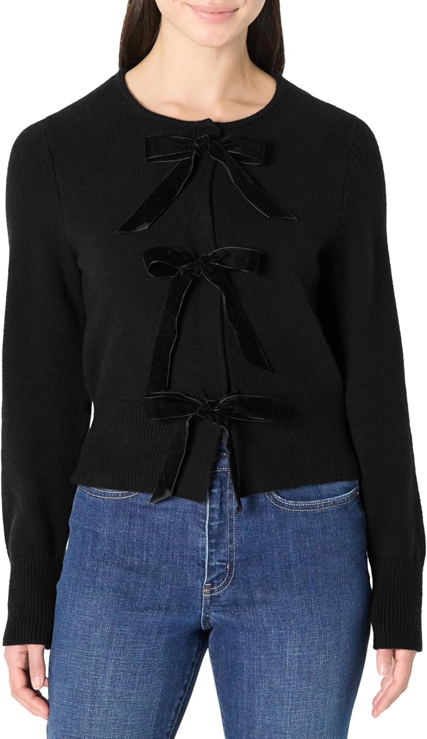 Demi's Pick Women's Regular-Fit Long-Sleeve Tie Front Cardigan