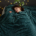 Super Soft Queen Blanket Light Teal - Premium Silky Flannel Fleece