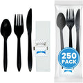 Individually Wrapped Plastic Cutlery Set with Napkin & Seasoning