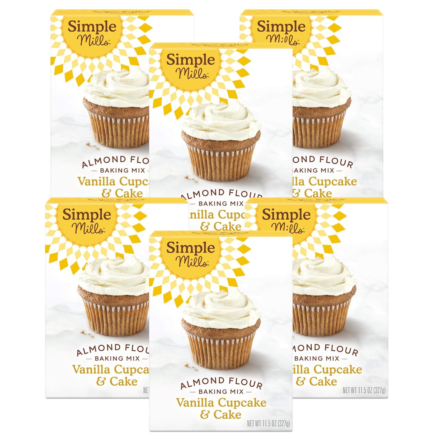 Simple Mills Almond Flour Vanilla Cupcake Mix - Gluten Free Treats