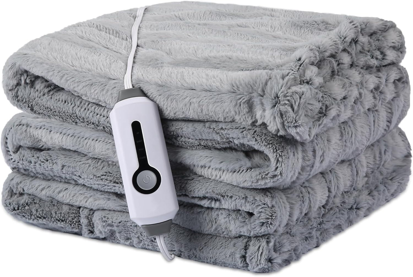 McJaw Full Size Electric Heated Blanket - Fast Heating & Auto Shut-Off!
