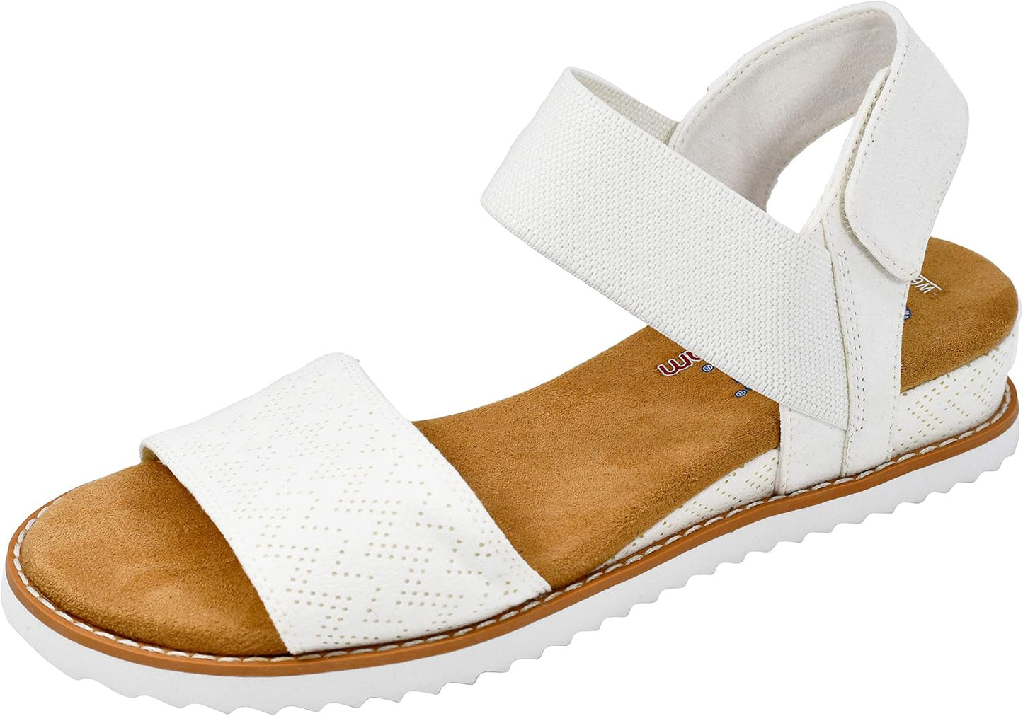 Skechers Women's Desert Kiss-Stretch Sandal Flat for Comfort