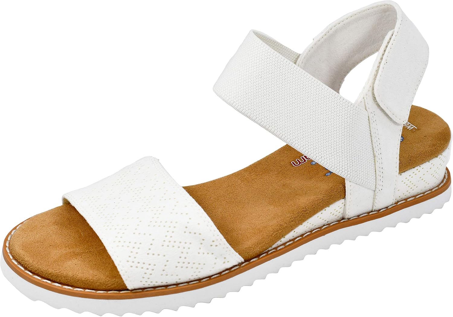 Skechers Women's Desert Kiss-Stretch Sandal Flat for Comfort