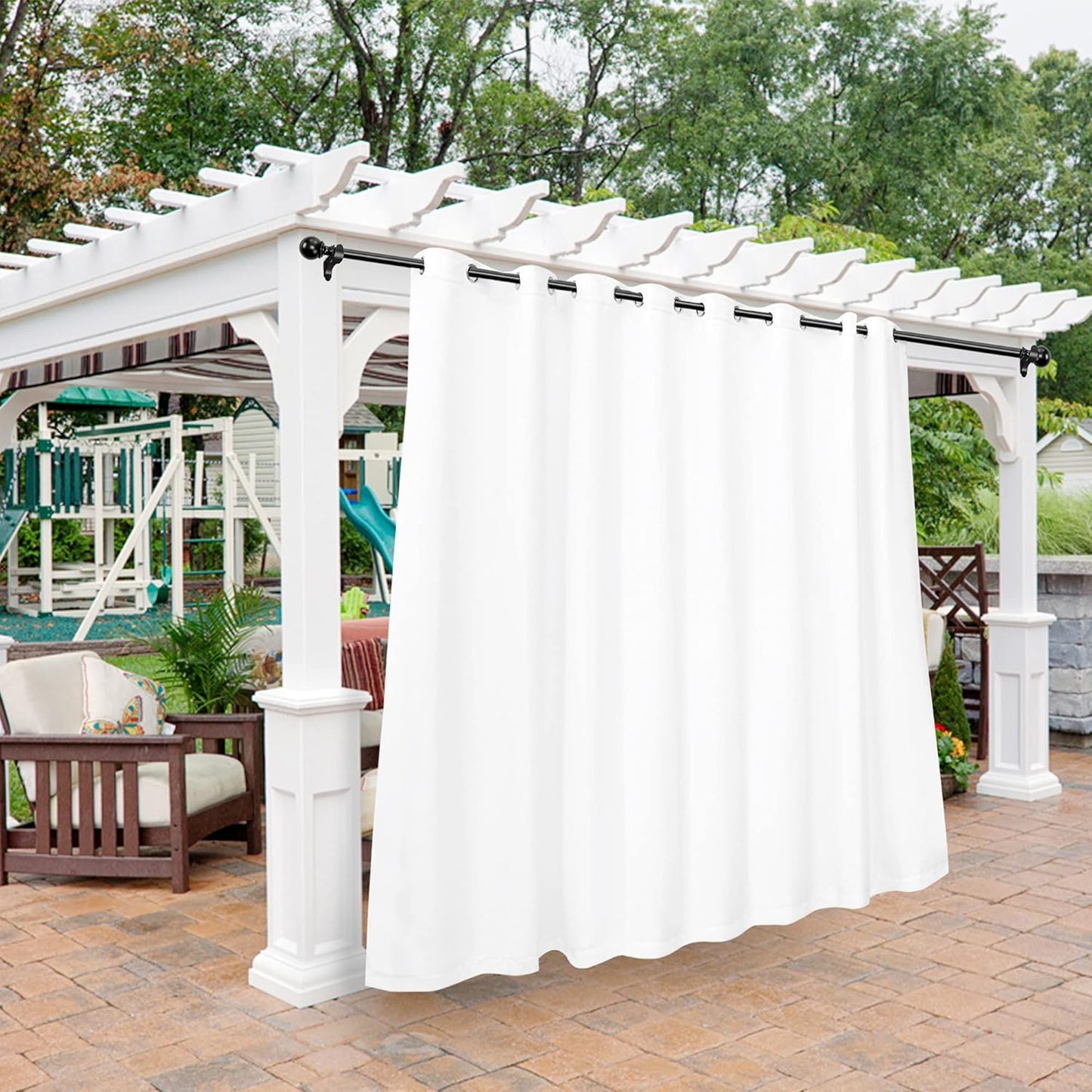BONZER Outdoor Curtains for Patio Waterproof Light Blocking