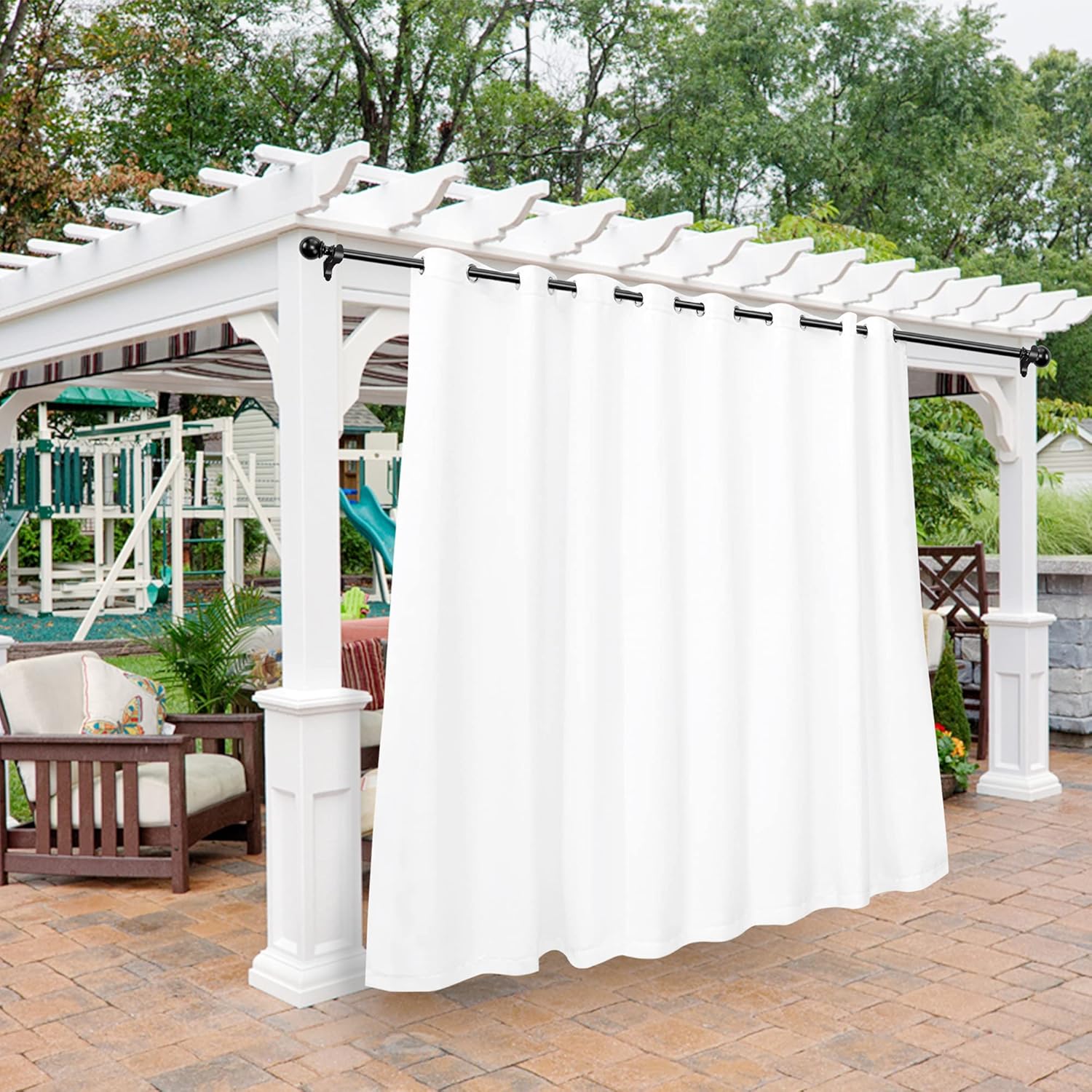 BONZER Outdoor Curtains for Patio Waterproof Light Blocking