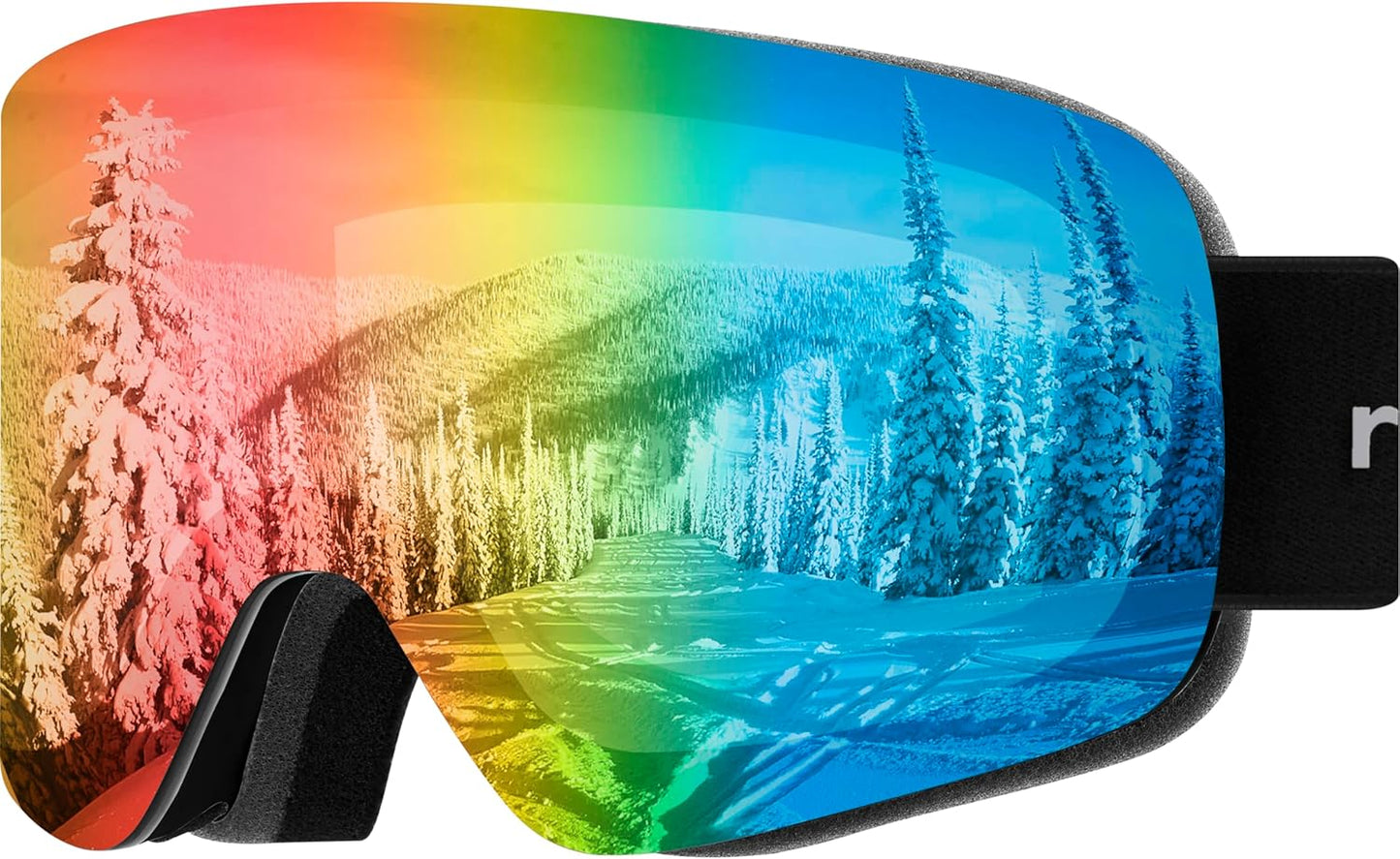 Retrospec Flume Ski Goggles: UV Protection