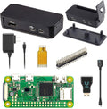 Raspberry Pi Zero W Basic Starter Kit (Black Case) - Compact Pi Kit
