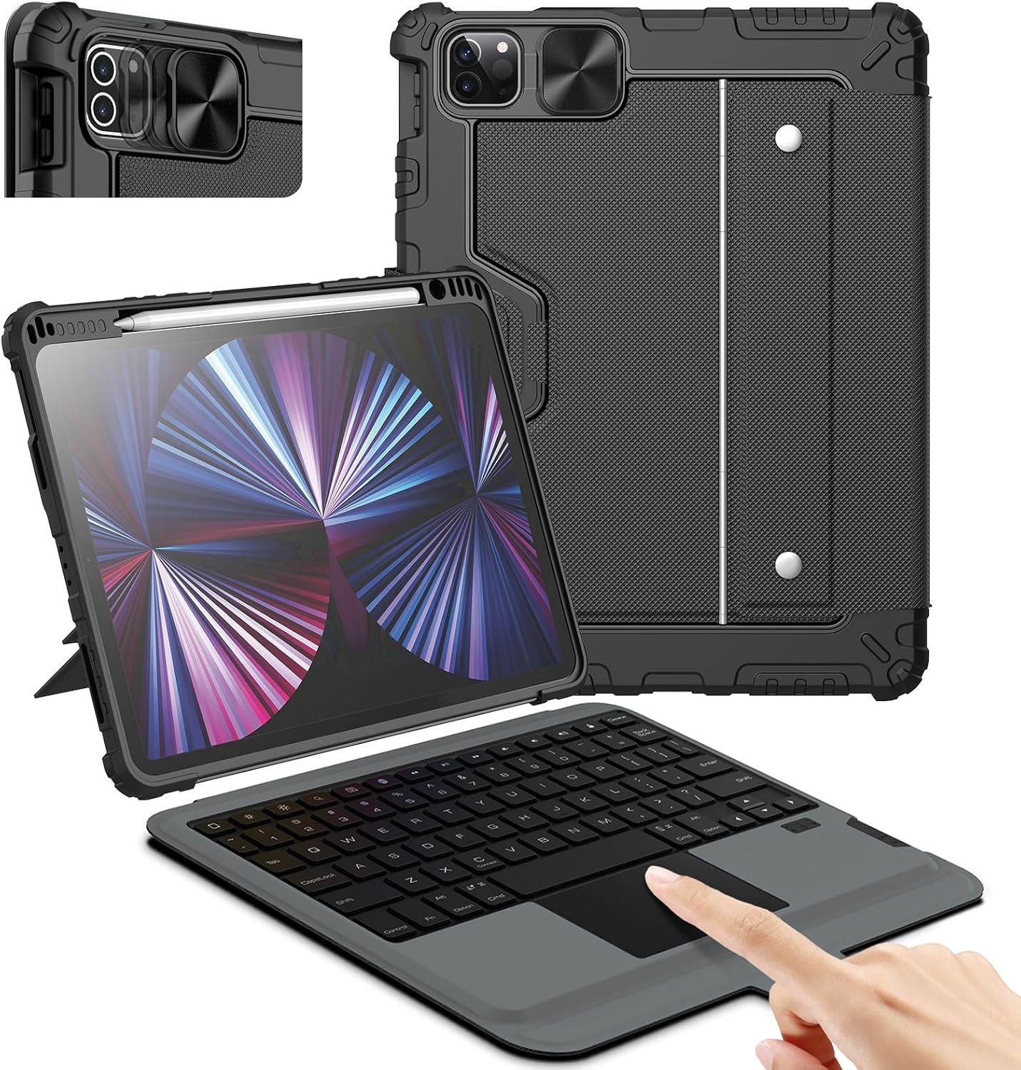 Nillkin iPad Pro 11 & iPad Air 5th Gen Rugged Keyboard Case