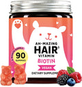 Biotin Gummies for Hair, Skin & Nails 90ct - High Potency 5,000 mcg