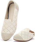 poemlady Womens Ballet Flat Shoes - Comfortable Everyday Knit Flats
