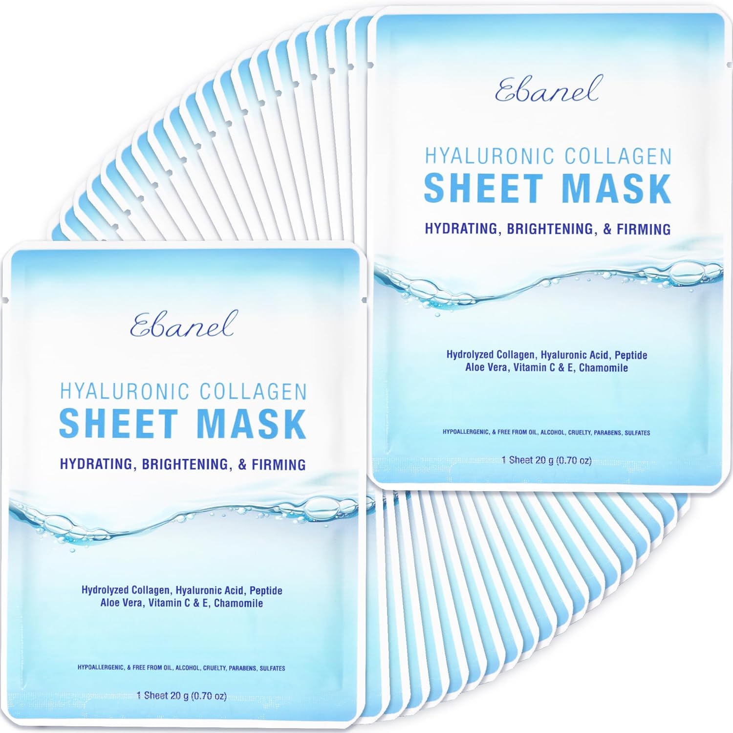 Ebanel Collagen Face Mask Pack for Instant Brightening Hydration