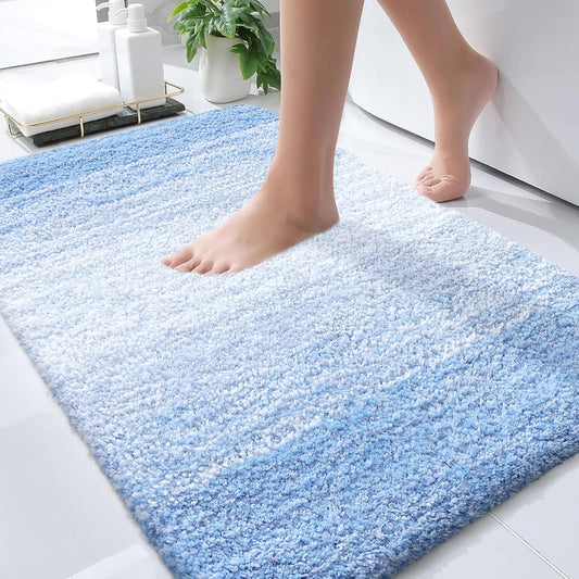 OLANLY Extra Soft Microfiber Bath Rugs Mat 30x20 for Comfort