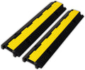 Rubber Cable Ramp 2 Pack 1-Channel Cable Protector - Heavy Duty