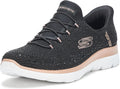 Summits Brilliant Shine Slip-In Sneakers - Sparkle Comfort