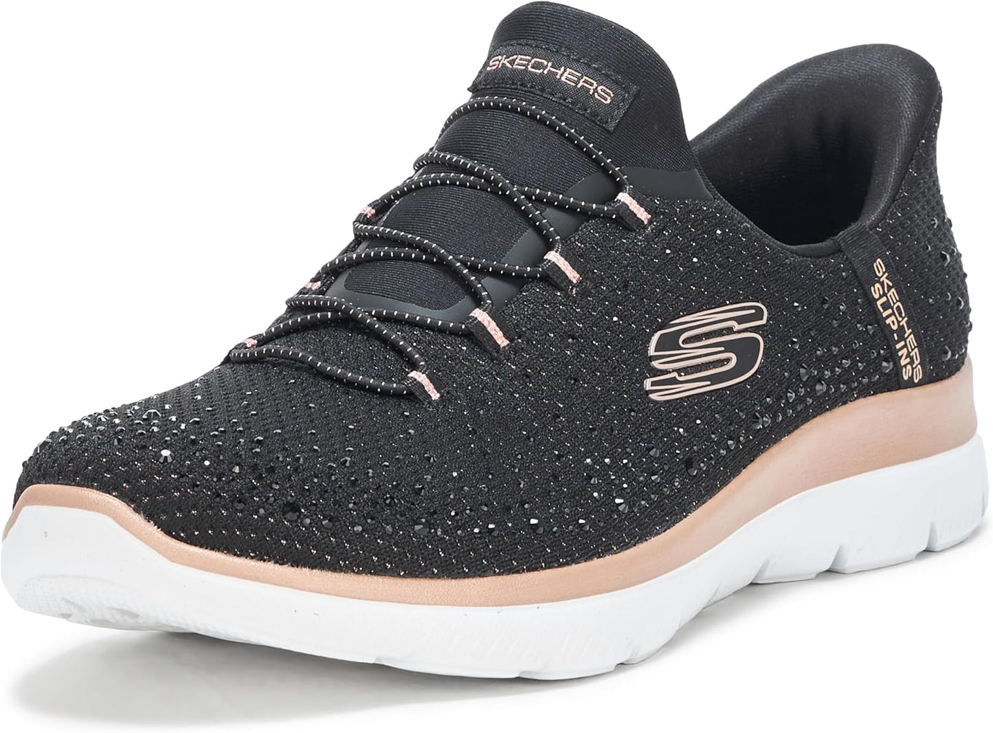 Skechers Womens Summits-Brilliant Shine Slip-Ins for Comfort