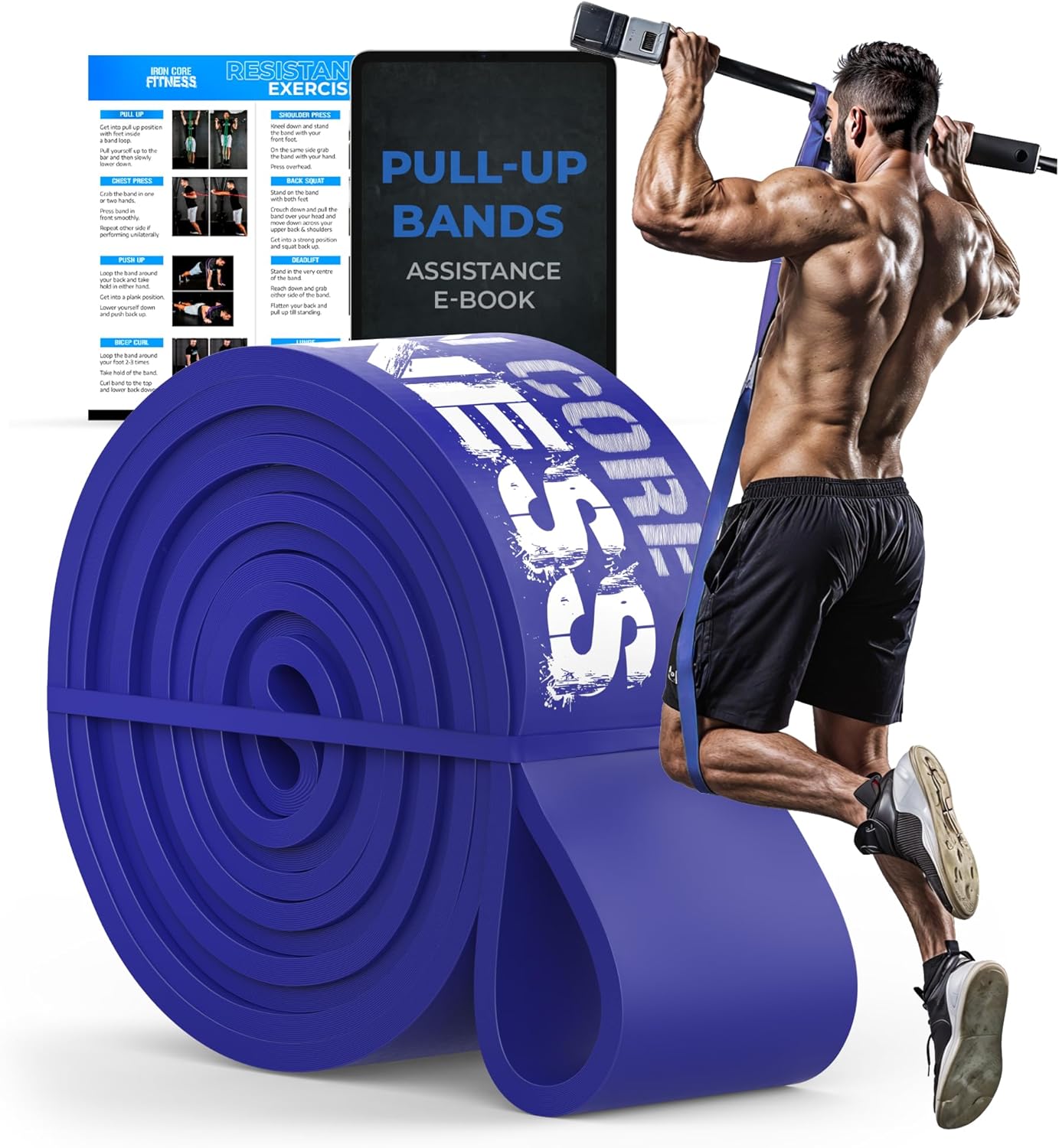 Pull Up Assistance Resistance Bands for Strength Training at Home