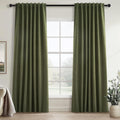 Topfinel 90 in Linen Blackout Curtains 2 Panels Set - Total Darkness