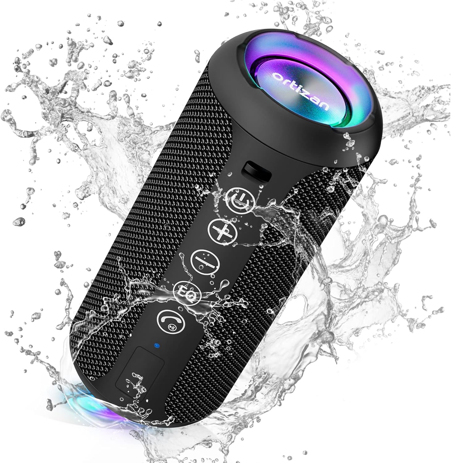 Ortizan Waterproof Bluetooth Speaker: Immersive Sound, Party Ready