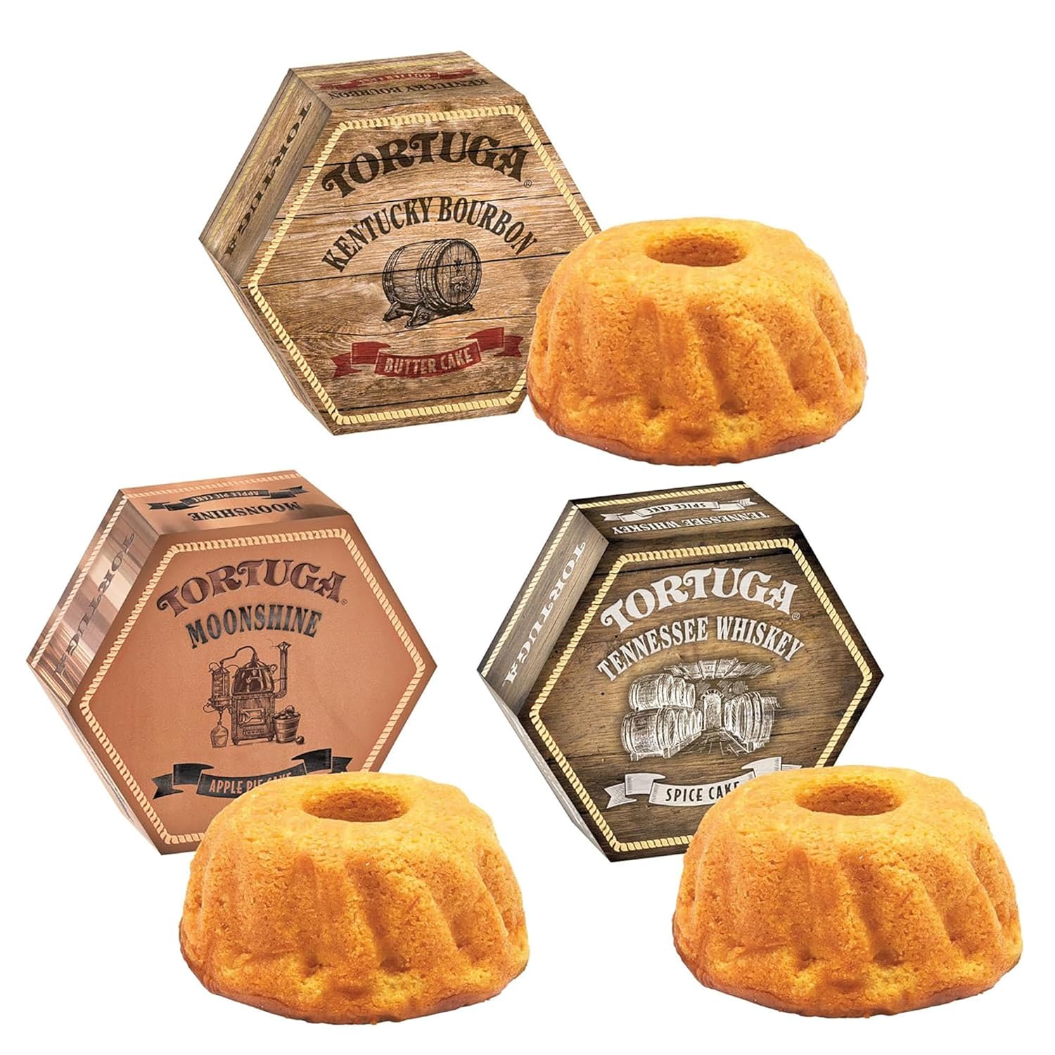 TORTUGA Southern Trio Gift Pack - Premium Gourmet Cakes