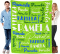 Name Blanket Personalized Throw Blanket for Adults and Kids - Custom